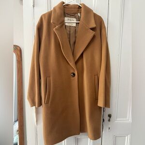 Aritzia Wilfred Camel Wool-Cashmere Only Coat